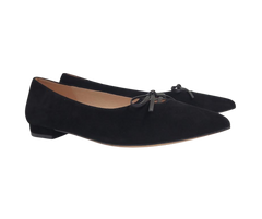 Viviamos Teddi Black Suede Dress Shoe