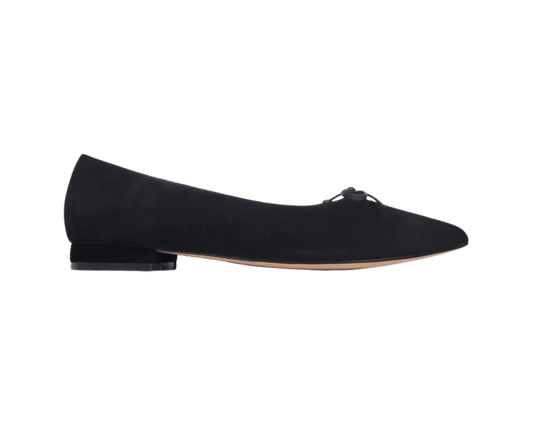 Viviamos Teddi Black Suede Dress Shoe