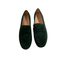 Viviamos Sammy Dark Green Suede Flat