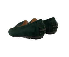 Viviamos Sammy Dark Green Suede Flat