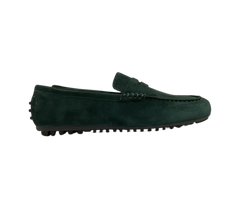 Viviamos Sammy Dark Green Suede Flat