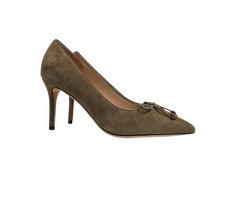 Viviamos Melanie Ladies Taupe Suede Heel