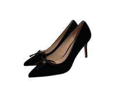 Viviamos Melanie Ladies Black Suede Heel