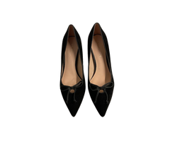 Viviamos Melanie Ladies Black Suede Heel