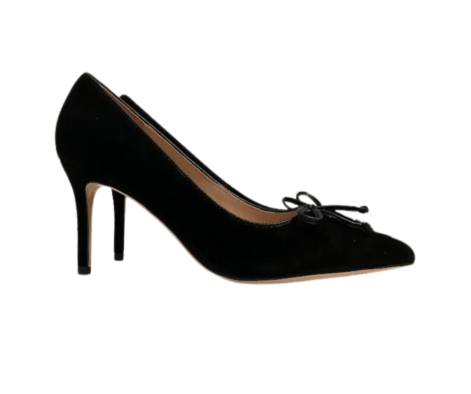Viviamos Melanie Ladies Black Suede Heel