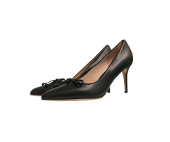 Viviamos Melanie Ladies Black Leather Heel
