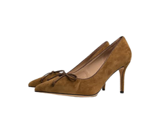 Viviamos Melanie Ladies Camel Suede Heel