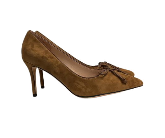 Viviamos Melanie Ladies Camel Suede Heel