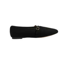 Viviamos Shirley Black Flannel Flat