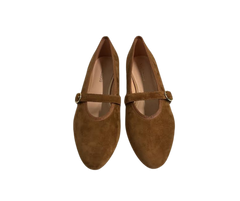 Viviamos Allison Black Suede Flat