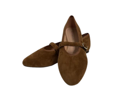 Viviamos Allison Black Suede Flat