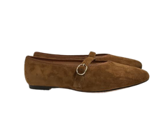 Viviamos Allison Black Suede Flat