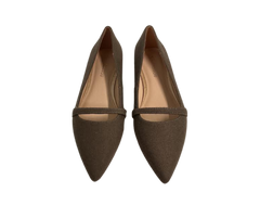 Viviamos Haren Taupe Flannel Fabric Flat