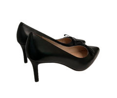 Viviamos Poppy Black Leather Heel