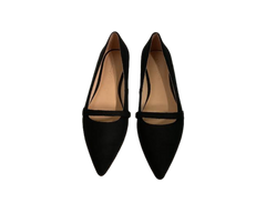 Viviamos Haren Black Flannel Fabric Flat