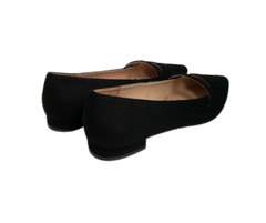 Viviamos Haren Black Flannel Fabric Flat