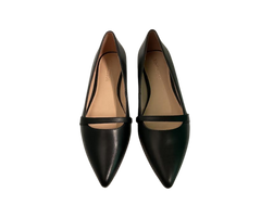 Viviamos Haren Black Leather Flat