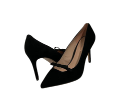 Viviamos Selma Black Suede Heel