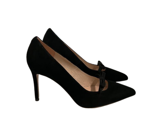 Viviamos Selma Black Suede Heel