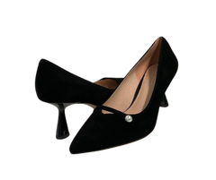 Viviamos Mona Black Suede Heel
