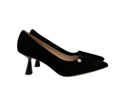 Viviamos Mona Black Suede Heel
