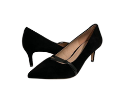 Viviamos Tamia Black Suede Heel