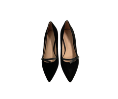 Viviamos Tamia Black Suede Heel