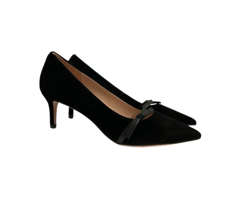 Viviamos Tamia Black Suede Heel