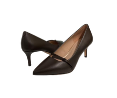 Viviamos Tamia Dark Brown Leather Heel