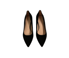 Viviamos Orchid-B Black Suede Heel
