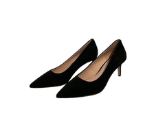 Viviamos Orchid-B Black Suede Heel
