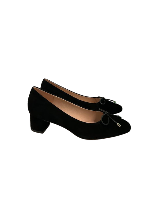 Viviamos Carmela Black Suede Heel