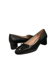 Viviamos Carmela Black Leather Heel