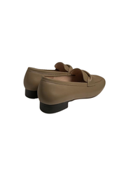 Viviamos Myrtle Taupe Leather Flat