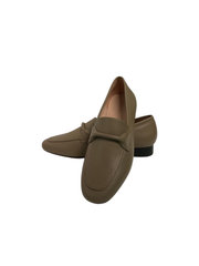 Viviamos Myrtle Taupe Leather Flat