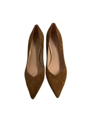 Viviamos Marigold Camel Suede Heel