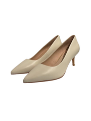 Viviamos Orchid-B Ivory Leather Heel