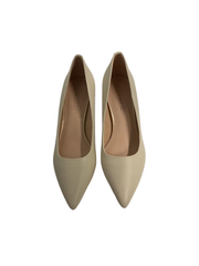 Viviamos Orchid-B Ivory Leather Heel