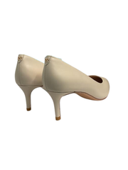 Viviamos Orchid-B Ivory Leather Heel