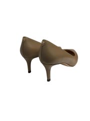 Viviamos Orchid-B Taupe Leather Heel