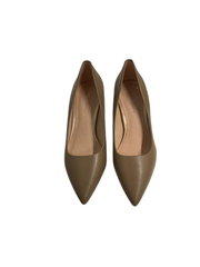Viviamos Orchid-B Taupe Leather Heel