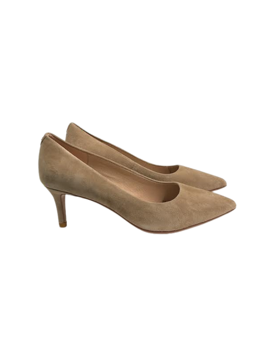 Viviamos Orchid-B Beige Suede Heel