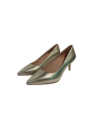 Viviamos Orchid-B Gold Leather Heel