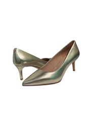 Viviamos Orchid-B Gold Leather Heel