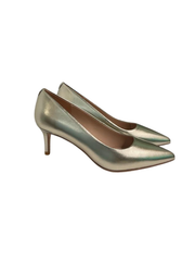 Viviamos Orchid-B Gold Leather Heel