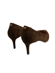 Viviamos Orchid-B Dark Brown Suede Heel