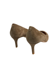 Viviamos Orchid-B Dark Cream Suede Heel