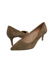 Viviamos Orchid-B Dark Cream Suede Heel