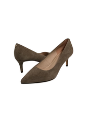 Viviamos Orchid-B Taupe Suede Heel