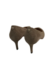 Viviamos Orchid-B Taupe Suede Heel